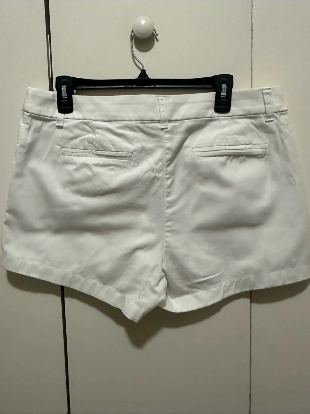 J. Crew White Cotton Blend Women's Shorts